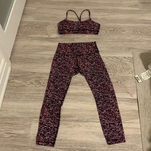 MATCHING Lululemon Bra and Leggings Set
